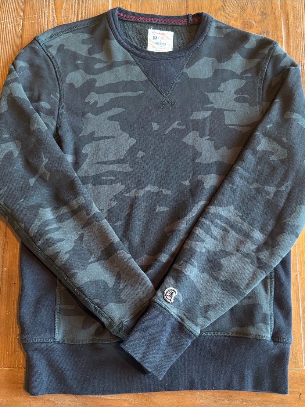 Vintage Todd Snyder x Champion Camo Crewneck Sweatshirt Size XS